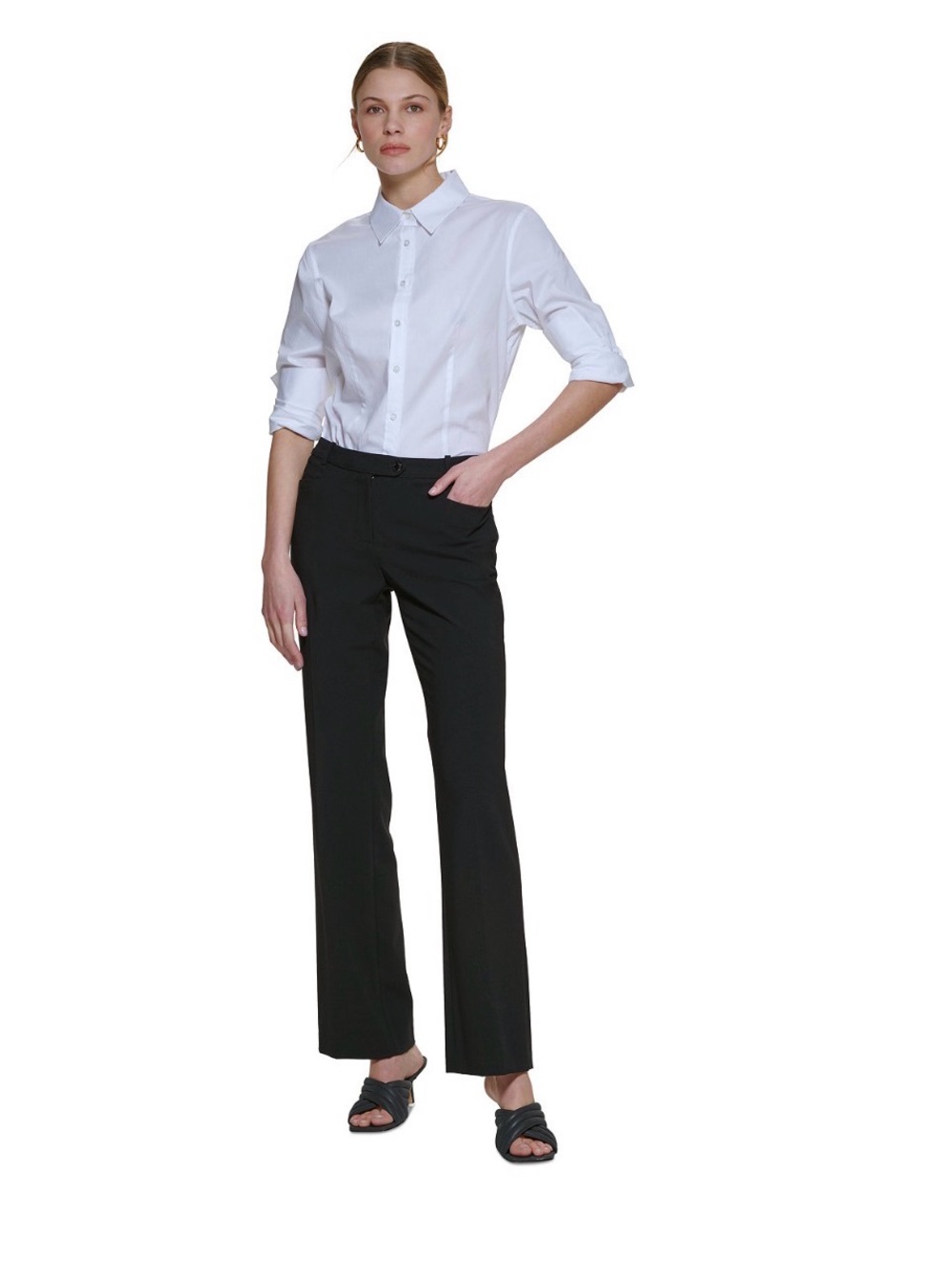 Calvin Klein Women’s Black Modern Fit Trousers